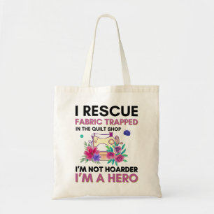Tote Bag Citation à coudre amusante Machine à coudre Vintag