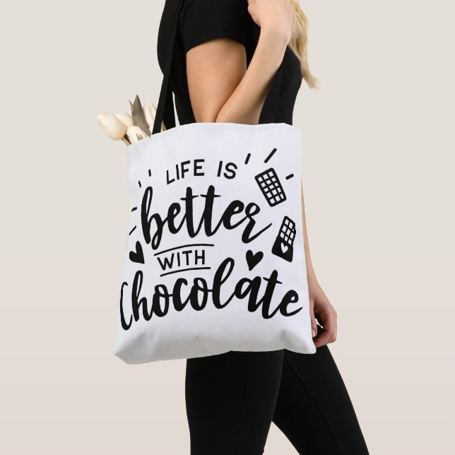 Tote Bag Citation amusante de l'odeur de chocolat de l'orei (De près)