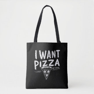 Tote Bag Citation Amusante De Pizza