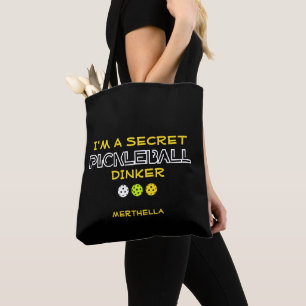 Tote Bag Citation amusante Je suis un Dinker de Pickleball
