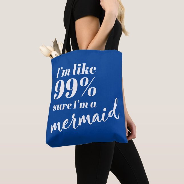 Tote Bag Citation amusante pour les amoureux de sirènes (De près)