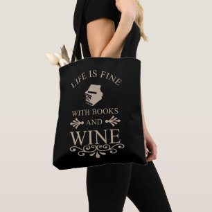 Tote Bag citation amusante pour les livres et les amateurs 