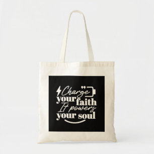 Tote Bag Citation Chrétienne Motivationnelle – Rechargez Vo