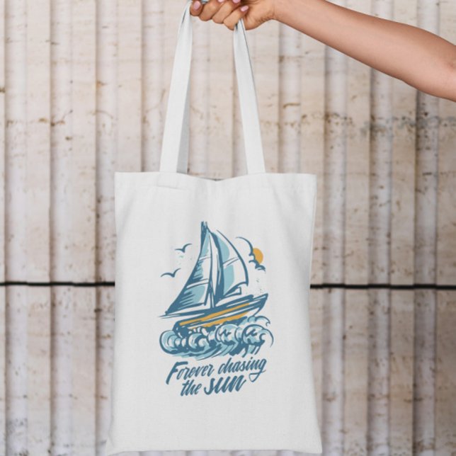 Tote Bag Citation de bateau d'été (Créateur téléchargé)