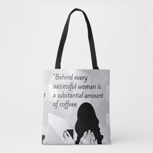 Tote Bag citation de café (Devant)
