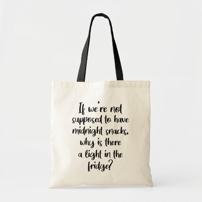 Tote Bag Citation de collations alimentaires // Citation am (Devant)