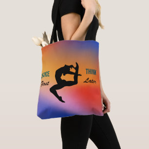 Tote Bag Citation de danse vibrante et colorée