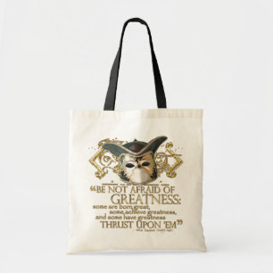Tote Bag Citation de douzième nuit (version d'or)