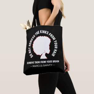 Tote Bag Citation de l'Inspirational Marcus Garvey HAIR AFR