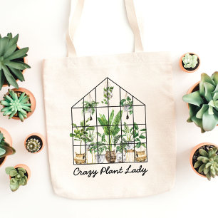 Tote Bag Citation de plante tropicale à l'aquarelle