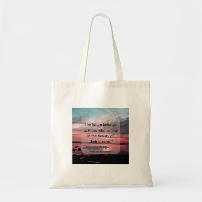 Tote Bag Citation d'Eleanor Roosevelt (Devant)