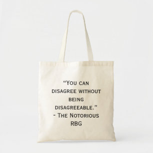 Tote Bag Citation désagréable RBG
