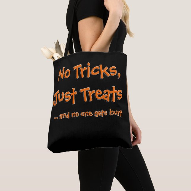 Tote Bag Citation D'Halloween Pas De Trucs Juste Traite (De près)
