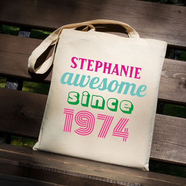 Tote Bag Citation drôle de 50ème anniversaire (Créateur téléchargé)