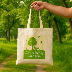 Tote Bag Citation écologique Vivre en harmonie avec la natu