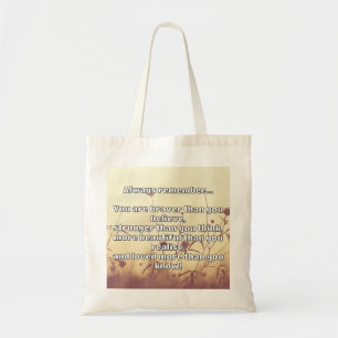Tote Bag Citation Empath Bravery Positive Encouragement
