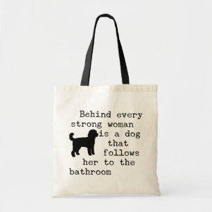 Tote Bag Citation humoristique de chien - Labradoodle