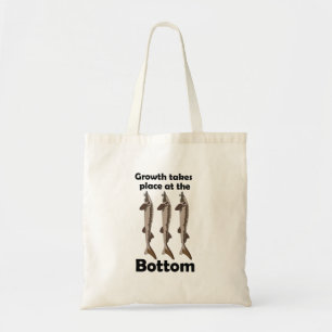 Tote Bag Citation Inspirante Poisson Esturgeon Fond de l'Ea