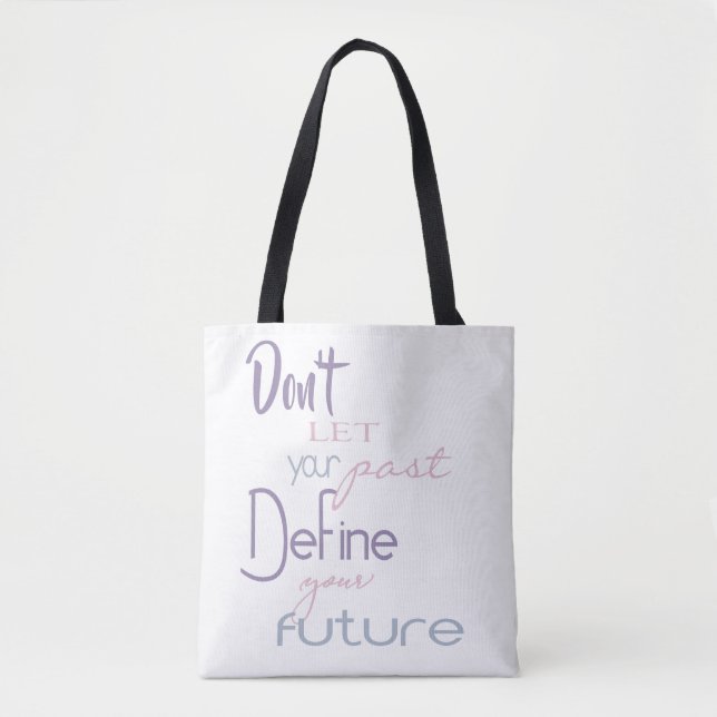 Tote Bag Citation Inspiration - Définir votre avenir (Devant)