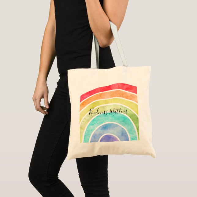 Tote Bag Citation inspirée personnalisée Rainbow (Devant (produit))