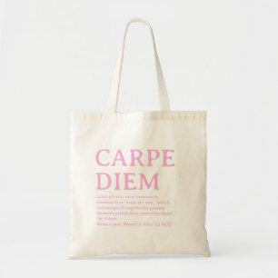 Tote Bag Citation latine Carpe Diem