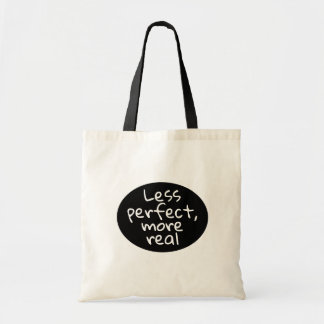 Tote Bag Citation Minimaliste Moins Parfaite, Plus Réelle