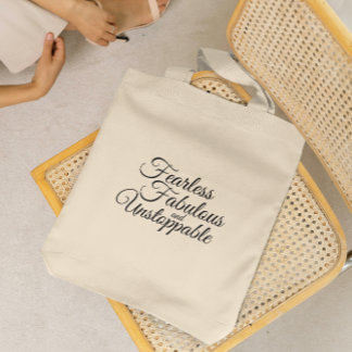 Tote Bag Citation Motivante, Cadeau pour Femme Autonomisée