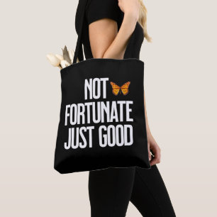 Tote Bag Citation Papillon Monarch 'Pas De Chance, Simpleme