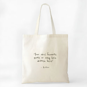 Tote Bag Citation personnalisée - créez la vôtre 