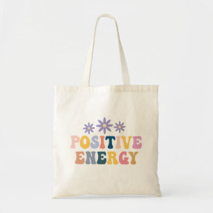 Tote Bag Citation positive de Hippie rétro