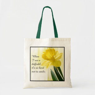 Tote Bag Citation : "Quand je vois une jonquille ..." Photo