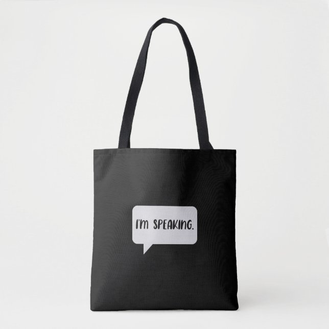 Tote Bag Citation que je parle (Devant)