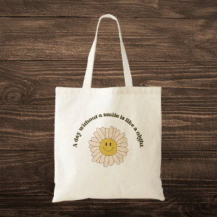 Tote Bag Citation Retro Smile