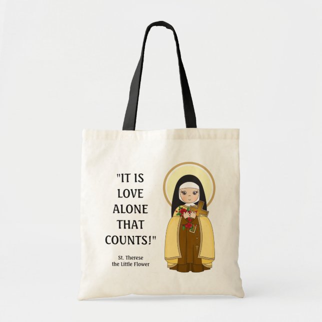 Tote Bag Citations de la religieuse de Sainte-Thérèse Carmé (Devant)