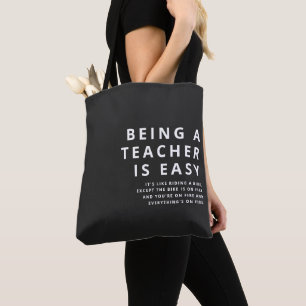 Tote Bag Citations d'enseignant Hilarié Être un enseignant 