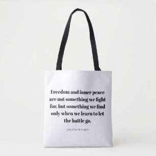 Tote Bag Citations sur la paix intérieure