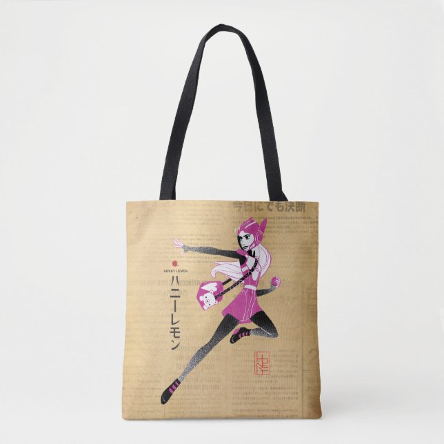 Tote Bag Citron de miel sur la course (Devant)