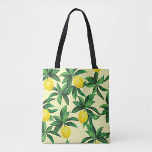 Tote Bag Citron vintage, motif décoratif sans couture