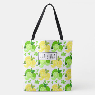 Tote Bag Citrons citrons   tranches de citron vert