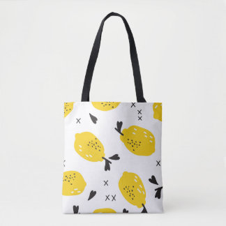 Tote Bag Citrons de New York : découpes Vintages
