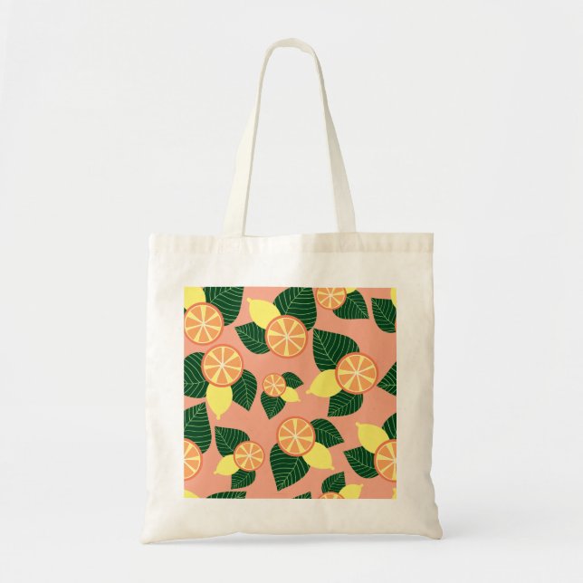 Tote Bag Citrons et oranges (Devant)