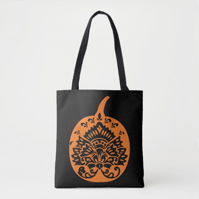 Tote Bag Citrouille chic Fourre-tout (Devant)