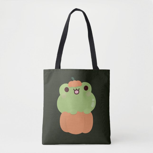 Tote Bag Citrouille de grenouille (Devant)