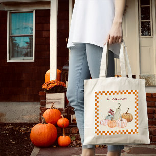 Tote Bag Citrouille de la fête d'automne moisson Personnali