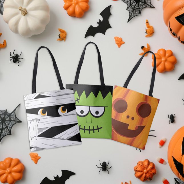 Tote Bag Citrouille d'Halloween Candy (Créateur téléchargé)
