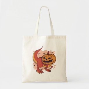 Tote Bag Citrouille Dinosaur T-Rex