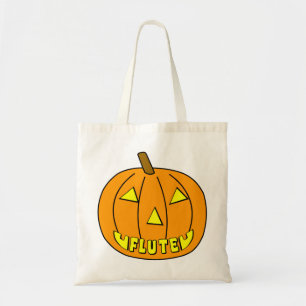 Tote Bag Citrouille Flute Halloween