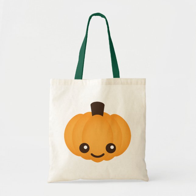 Tote Bag Citrouille Kawaii (Devant)