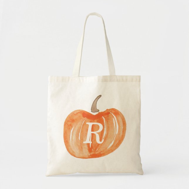 Tote Bag Citrouille monogramme (Devant)