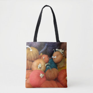 Tote Bag Citrouille sur le thème de l'ombrage en tout-dessu